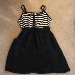 Black and white dress